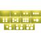 KS 3 Gang Metal Cover Plate - Gold - KS/CPSW3/GD