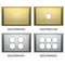 GS 2 Gang Cover Plate - Silver - GS/CPSW2/SV