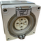 3 Phase 5 Round Pin Socket - 32Amp - RESISTIVE ORANGE - IP/SC532/RO
