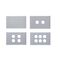SL 5 Gang Unloaded Switch Plate - SL/SW/UL5