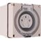 3 Round Pin Socket - 32Amp - IP/SC332R