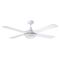 Lifestyle 1320mm 4 Blade Ceiling Fan with 24w LED Light Tricolour White