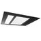 Phoenix Mini 1000w Halogen 3 in 1 Bathroom Heater & High Extraction Exhaust Fan with Tricolour LED Light Panel Matt Black