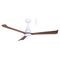 Polo DC 1320mm 3 ABS Blade WIFI & Remote Control Ceiling Fan with Variable Dim 15w CCT LED Light Matt White/Walnut