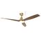 Triumph DC 1320mm 3 ABS Blade WIFI & Remote Control Ceiling Fan with Variable Dim 15w CCT LED Light Ant Bronze/Walnut