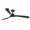 Norfolk DC 1480mm 3 Timber Blade WIFI & Remote Control Ceiling Fan Only Matt Black/Walnut