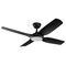 Viper DC 1220mm 4 Blade All ABS WIFI & Remote Control Ceiling Fan with Variable Dim 18w CCT LED Light Matt Black