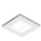 Flow Square 250mm Exhaust Fan & 12w Tricolour LED Light White