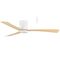 Metro DC Close to Ceiling 3 ABS Blade 1320mm Hugger  WIFI & Remote Control Ceiling Fan with Variable Dim 16w CCT LED Light White/Oak