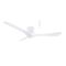Fresno DC Close to Ceiling 3 ABS Blade 1320mm Hugger WIFI & Remote Control Ceiling Fan with Variable Dim 16w CCT LED Light Matt White