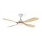 Hampton DC 1320mm 4 ABS Blade WIFI & Remote Control Ceiling Fan Only Matt White/Oak