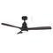 Mallorca DC 1320mm 3 Timber Blade WIFI & Remote Control Ceiling Fan with Variable Dim 24w CCT LED Light Matt Black/Walnut