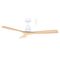 Mallorca DC 1320mm 3 Timber Blade WIFI & Remote Control Ceiling Fan Only Matt White/Natural