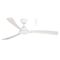 Norfolk DC 1480mm 3 Timber Blade WIFI & Remote Control Ceiling Fan Only Matt White/Whitewash