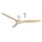 Newport 1420mm 3 ABS Blade DC Remote Control Ceiling Fan with 18w LED Light Tricolour White/Oak