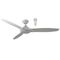 Newport 1420mm 3 ABS Blade DC Remote Control Ceiling Fan with 18w LED Light Tricolour White Satin/White Satin
