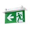 Slim Recessed Emergency Sign Black