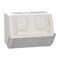 Weathershield
Socket
Twin, Flap, 10A, 250VAC, IP54 | Resistant Grey