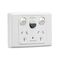 2000 Series
RCD Protected Twin Switch Socket Outlet
250V, 10A, 1 Pole, 30mA RCD | White Electric