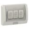 Weathershield
Switch
Flush, 3-Gang, 16AX, 250VAC, IP66 | Resistant Grey
