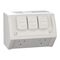 Weathershield
Twin Socket with Extra Switch
Twin, Extra 10A, 250VAC, IP54 | Resistant Grey