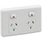 2000 Series
Twin Switch Socket Outlet
250V, 10A, 2 Pole | White Electric