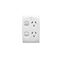 Standard Series, Twin Switch Socket Outlet, 250V, 10A, Standard Size, Vertical, Two Piece Base
White Electric