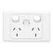 2000 Series
Twin Switch Socket Outlet
250V, 10A, Removable Plug Identification | White Electric