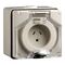 Clipsal - 56 Series, Surface Socket, IP66, 250V 10A - 2 Flat Pins and Round Earth
Chemical Grey
