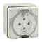 Clipsal - 56 Series, Surface Socket, IP66, 500V 50A - 4 Round Pins
Grey