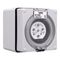 Clipsal - 56 Series, Surface Socket, IP66, 500V 20A - 7 Round Pins
Grey