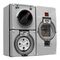 Clipsal - 56 Series, RCD Protected Switched Socket Outlet, 500V 32A, 4 Round PIN IP66 3 Pole, 30mA RCD
Grey