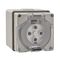 Clipsal - 56 Series, Surface Socket, IP66, 500V 32A - 4 Round Pins
Grey