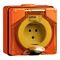 Clipsal - 56 Series, Surface Socket, IP66, 250V 10A - 3 Round Pins
Grey