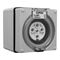 Clipsal - 56 Series, Surface Socket, IP66, 500V 10A - 5 Round Pins
Grey