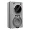 Clipsal - 56 Series, Switched Socket Outlet, 250V, 10A, 3 Flat PIN, IP66, 1 Pole, Vertical
Grey