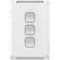 Pro Series, Gridplate and Skin, 3 Gang, Vertical/Horizontal Mount - Extra Vivid White