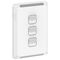 Pro Series, Switch, Vertical 3 Gang, 1/2 Way 20A, /16AX 230/240V, IP44 - Extra Vivid White