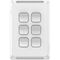 Pro Series, Flush Switch, Vertical Mount, 6 Gang, 1-Way/2-Way, 230/240V 20A, 16AX - Extra Vivid White