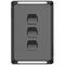 Pro Series, Switch Plate Skin, 3 Gang, Horizontal/Vertical Mount, Clip-On - Black