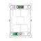 Pro Series, Switch Grid, 5 Gang, Horizontal/Vertical Mount