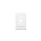 2000 Series, Flush Surround and Grid Plate, 1 Gang, Vertical/Horizontal Mount, Standard PTN - White Electric
