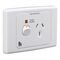 Medilec, Single Switch Socket Outlet, 250V, 10A - White Electric