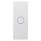 Saturn Zen, Grid and Cover Architrave, 1 Gang, Less Mechanism - Zen White