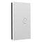 Saturn Zen, push-button Switch, LED, 1 Gang, 250V, 16AX/20A - Zen White