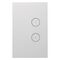 Saturn Zen, Grid and Cover, 2 Gang, Less Mechanism - Zen White