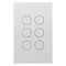 Saturn Zen, Grid and Cover, 6 Gang, Less Mechanism - Zen White