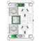 Pro Series, Twin Power Point Grid, Vertical Mount, 1Ex20A, 10A, 250V