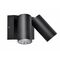 Double Adjustable No Sensor Black Square Base White