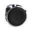 Harmony XB4, push-button head, metal, flush, black, 22mm, spring return, unmarked